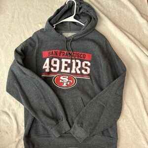 NFL San Francisco 49ers Gray and Red Sweatshirt
